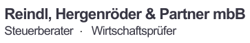 Logo - Steuerberatung und Wirtschaftsprüfung Reindl, Hergenröder und Partner